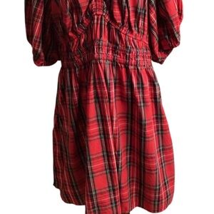 Old Navy Red Plaid Dress